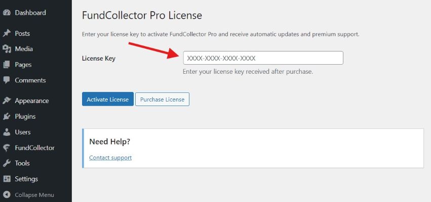 03 Insert License Key