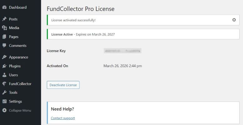 04 License activated successfully