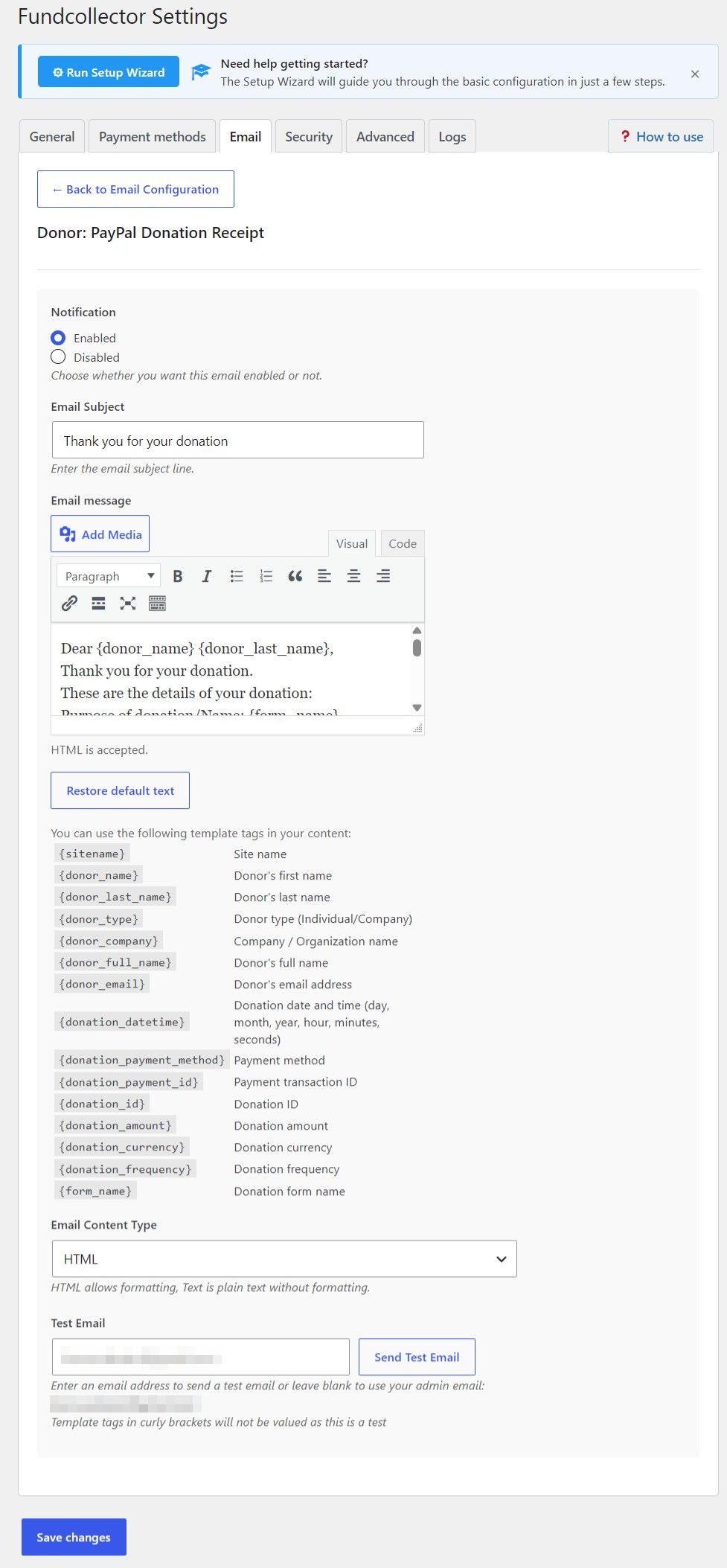 Donor - PayPal Donation Receipt